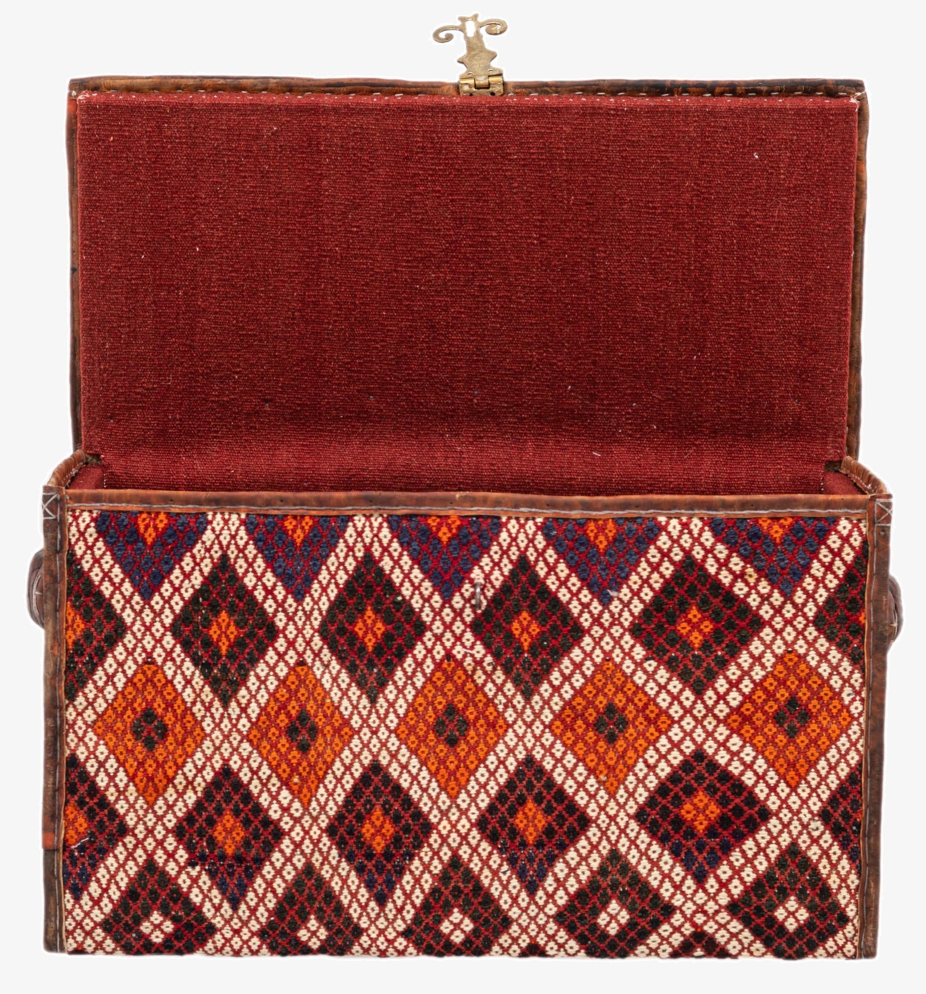 1' 3 x 2' 5  Hand Knotted Furniture Trunk