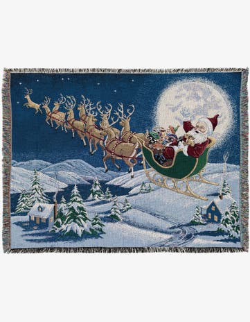 4' 6 x 6' Christmas Magic Throw Blanket