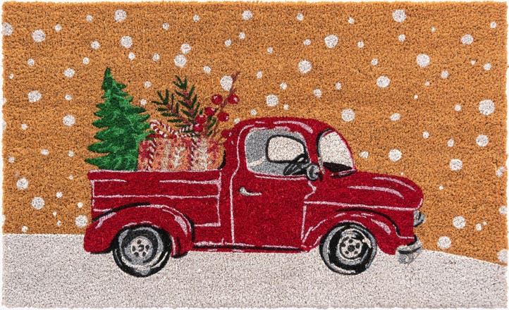 1' 6 x 2' 6 Christmas Truck Doormat