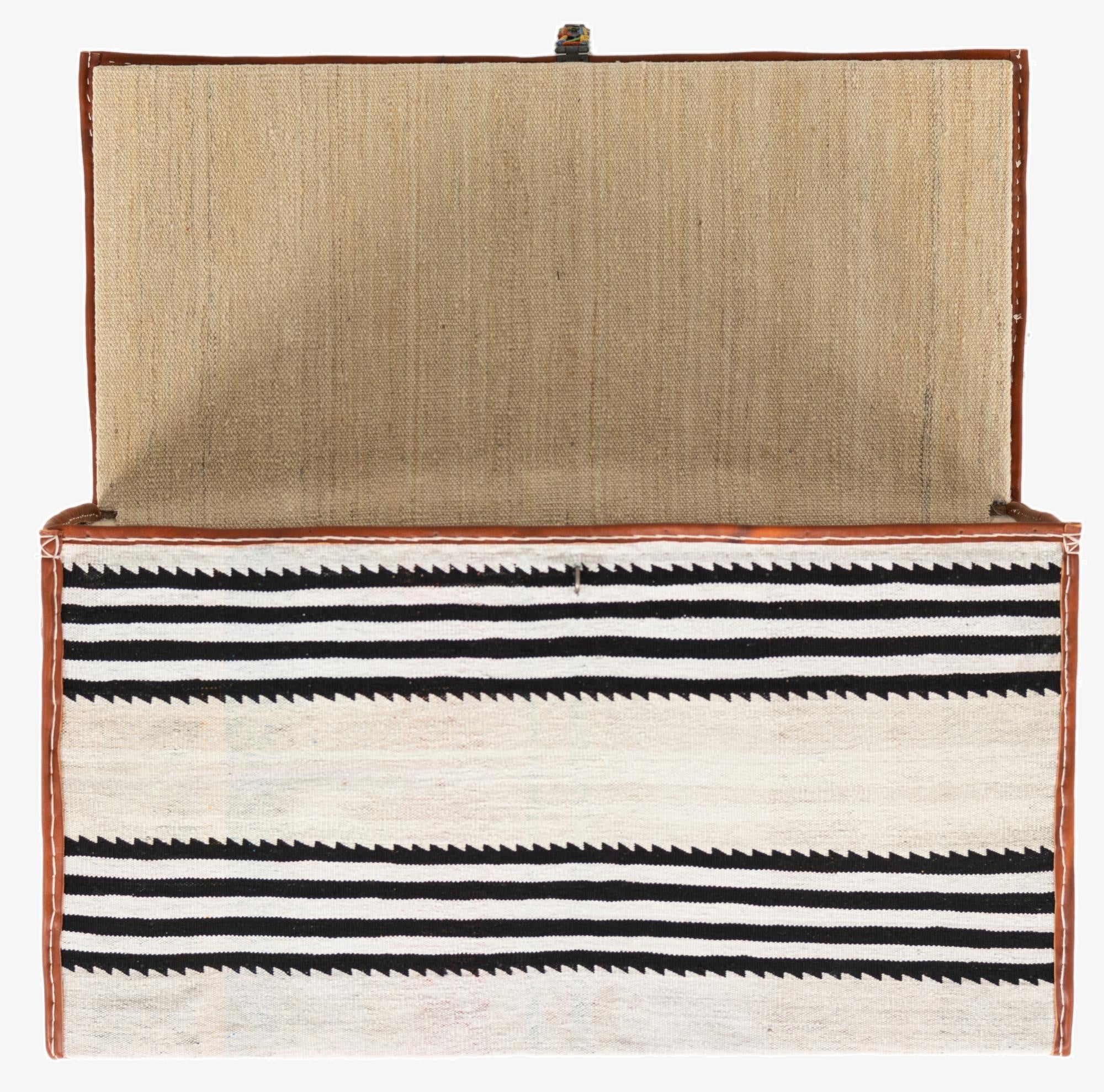 1' 7 x 3'  Hand Knotted Furniture Trunk