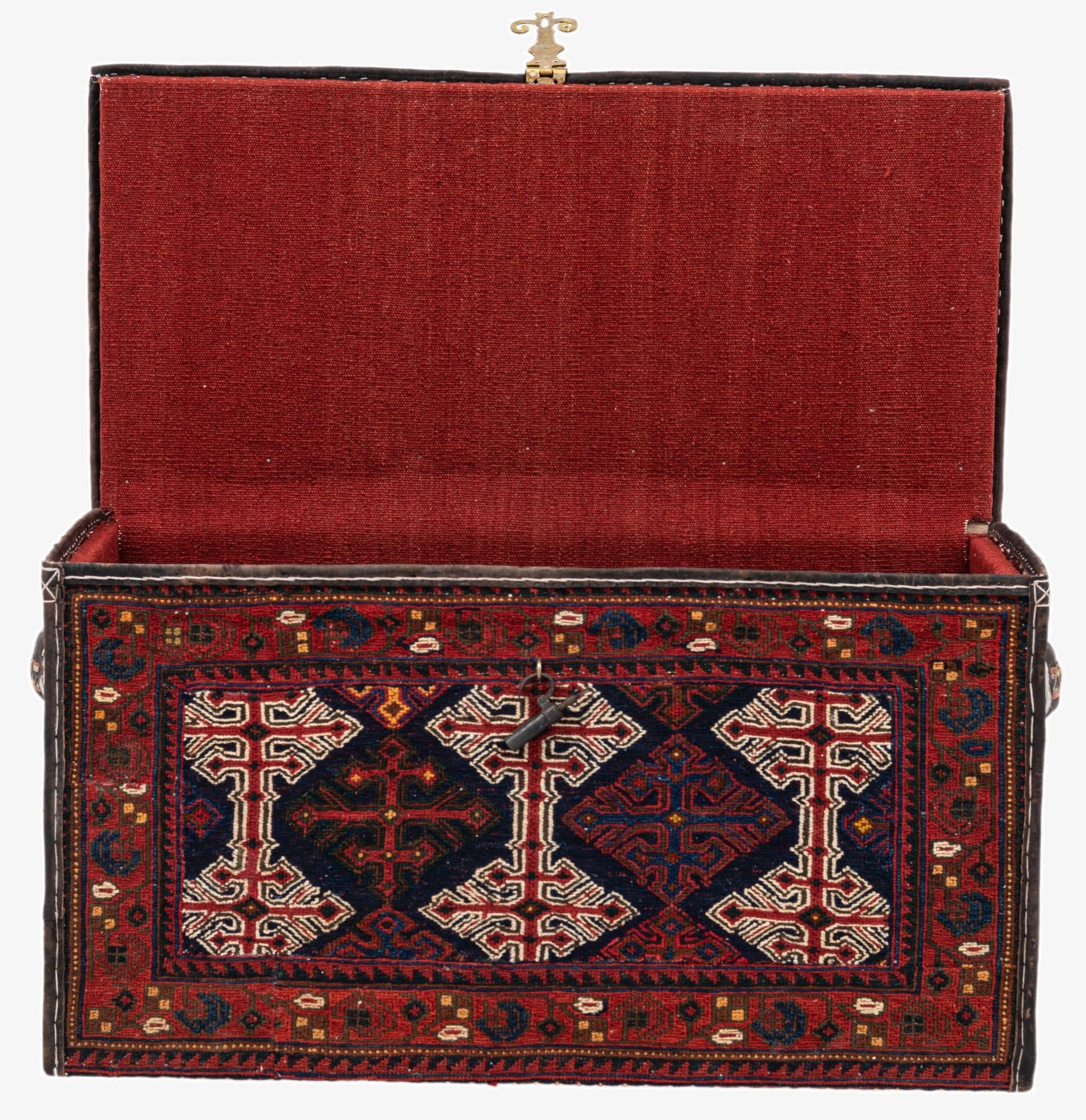 1' 7 x 3'  Hand Knotted Furniture Trunk