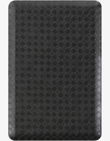 Black Solid Comfort Mat