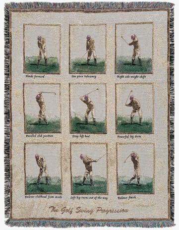 4' 6 x 6' Golf Swing Throw Blanket