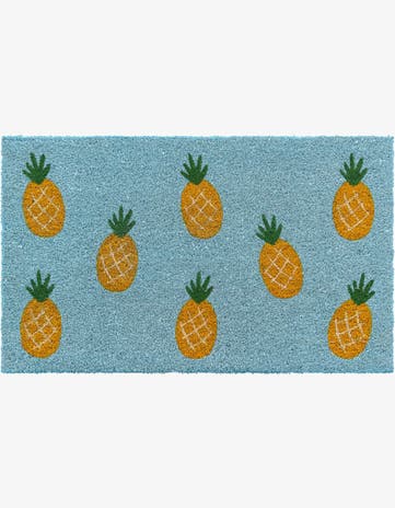 Turquoise Pineapple Doormat