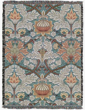 4' 6 x 6' William Morris St James Throw Blanket