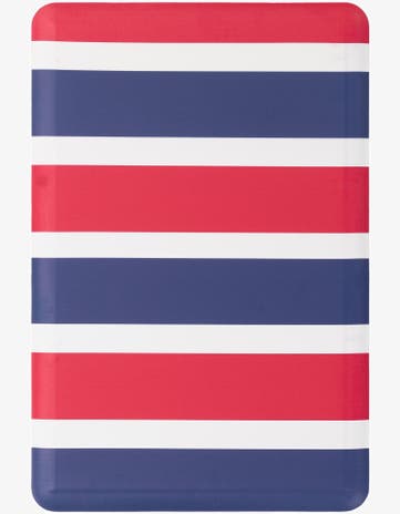 Navy Blue and Red Comfort Mat