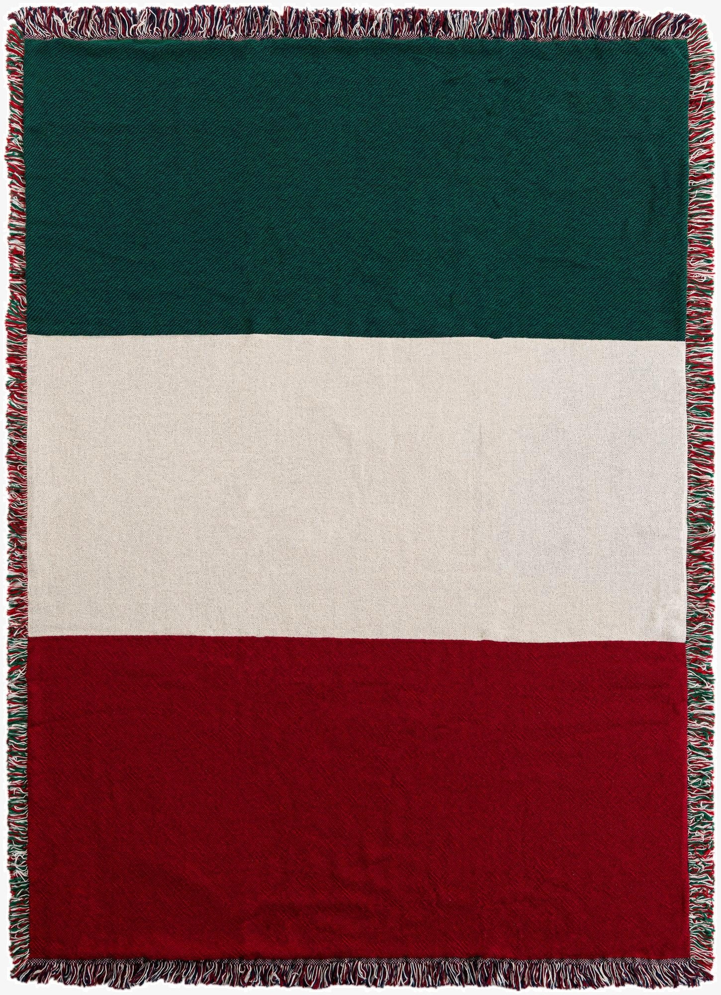 4' x 5' 4 Italy Flag Throw Blanket