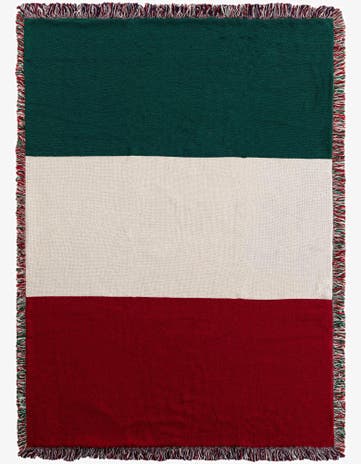 4' x 5' 4 Italy Flag Throw Blanket
