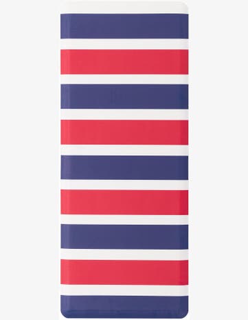 Navy Blue and Red Comfort Mat