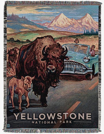 4' 6 x 6' Yellowstone Throw Blanket