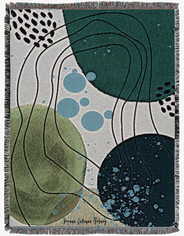 4' 6 x 6' Spring Peeking Through Throw Blanket