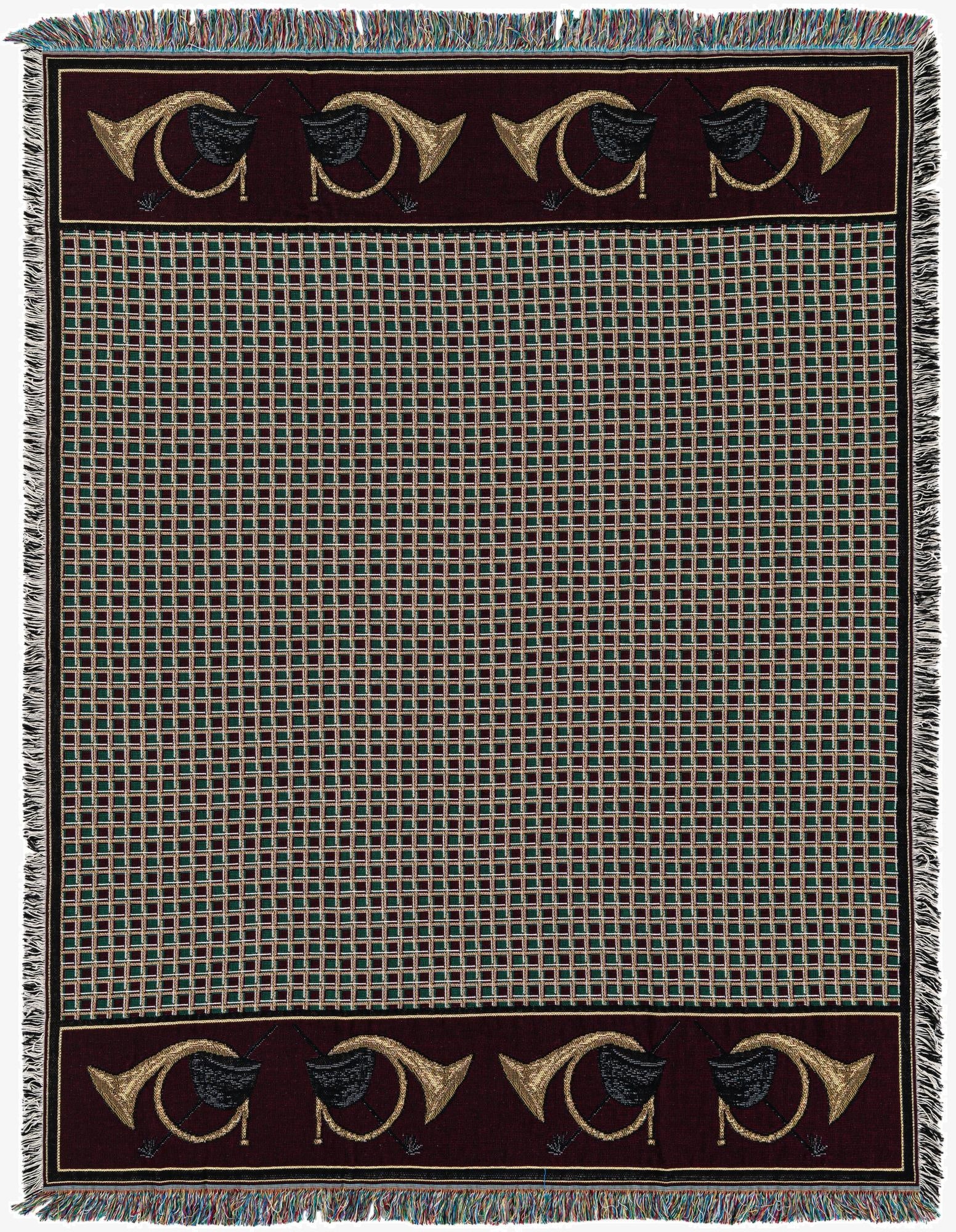 4' 6 x 6' Hunters Pace Equestrian Decor Throw Blanket