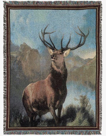 4' 6 x 6' Monarch Of The Glen Throw Blanket