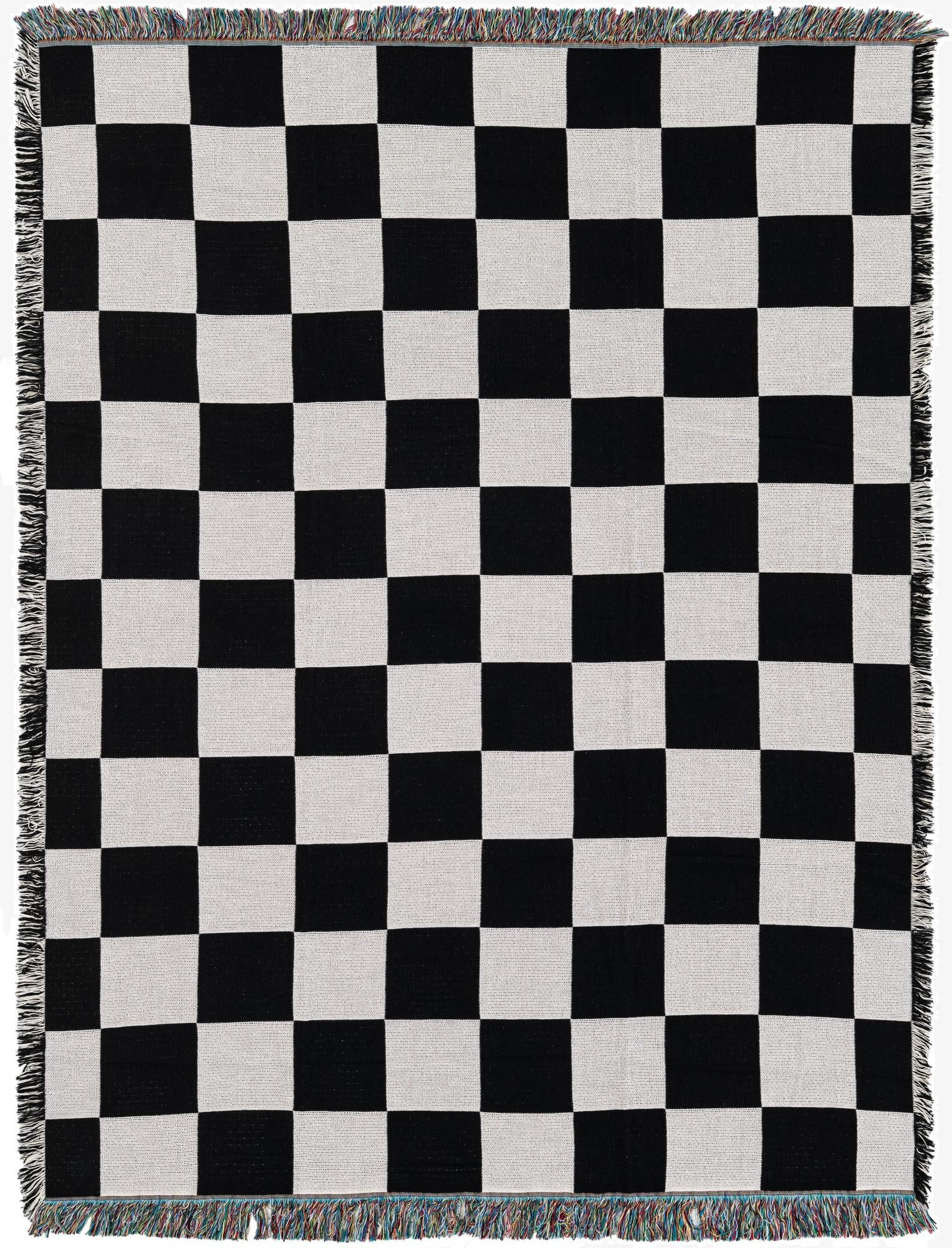 4' 6 x 6' Racing Check Throw Blanket