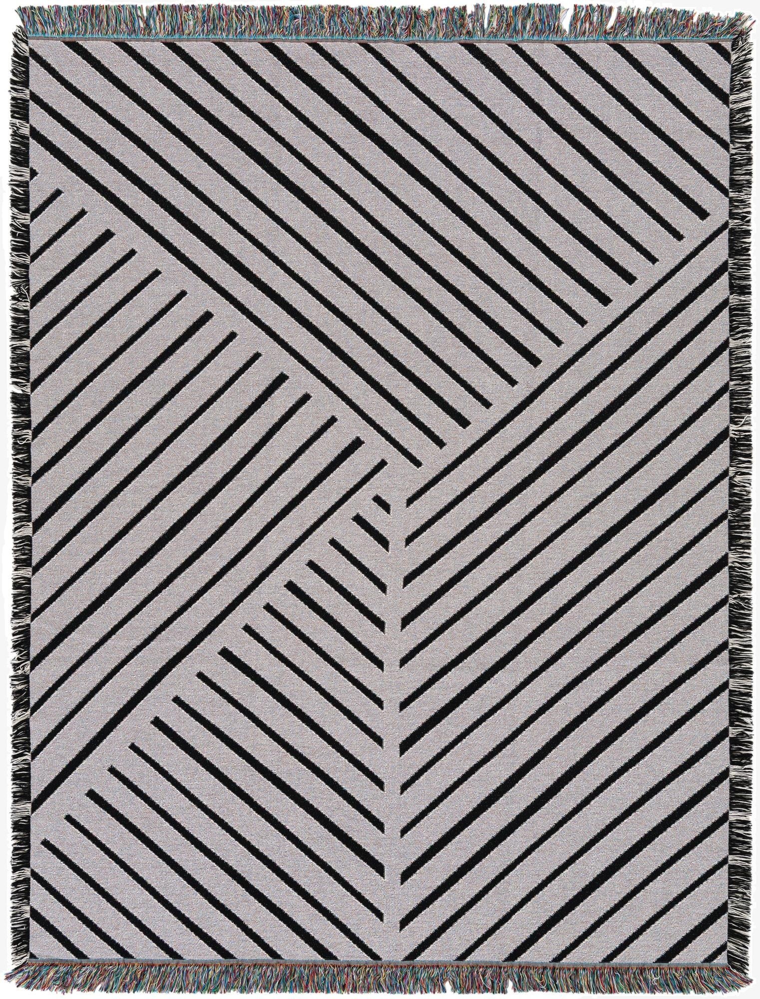 4' 6 x 6' Geometric Lines 1 Throw Blanket