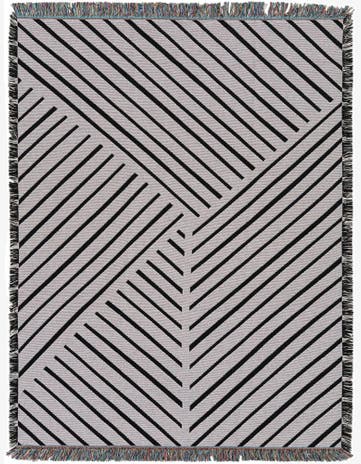 4' 6 x 6' Geometric Lines 1 Throw Blanket