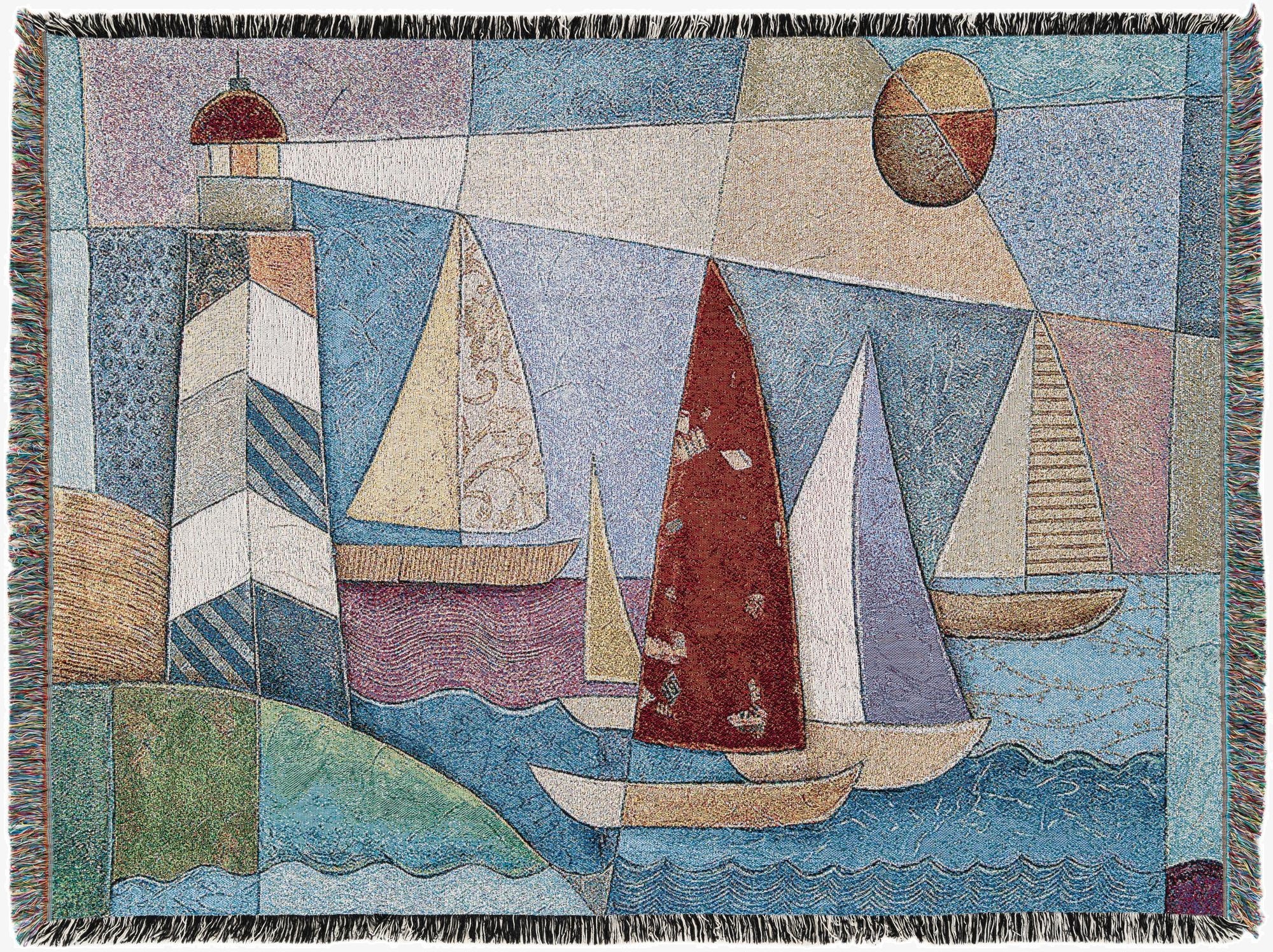 4' 6 x 6' Bay Regatta Throw Blanket
