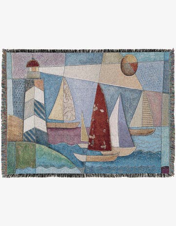 4' 6 x 6' Bay Regatta Throw Blanket