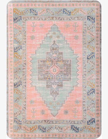 Rose Pink Traditional Comfort Mat