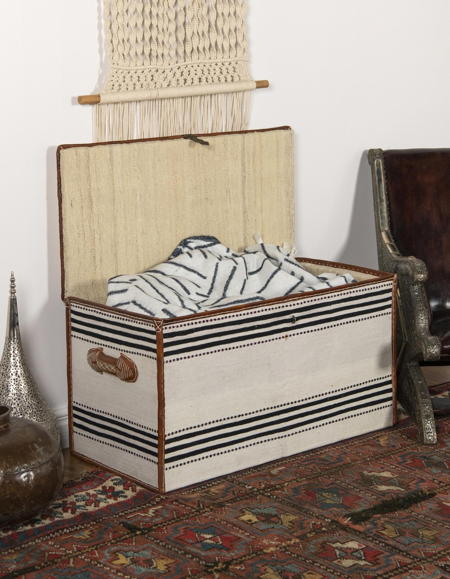 1' 6 x 3' 1  Hand Knotted Furniture Trunk