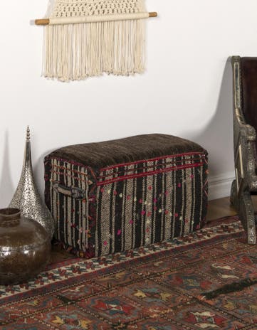 1' 2 x 2' 5 Hand Knotted Furniture Trunk