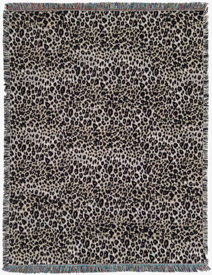 4' 6 x 6' Cheetah Skin Throw Blanket
