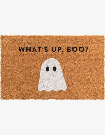 Natural Halloween Boo Doormat