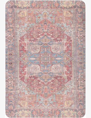 Antique Red Traditional Comfort Mat