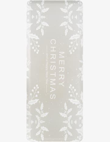 Gray Merry Christmas Comfort Mat