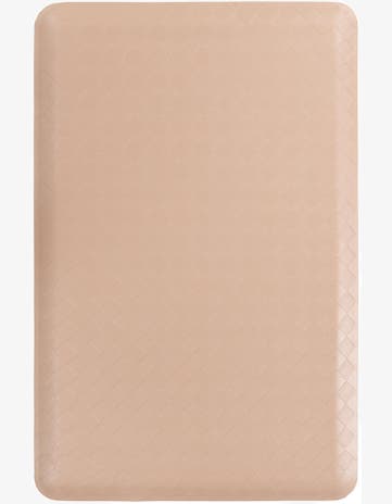 Beige Solid Comfort Mat