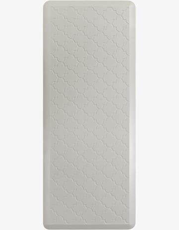 Gray Solid Trellis Comfort Mat