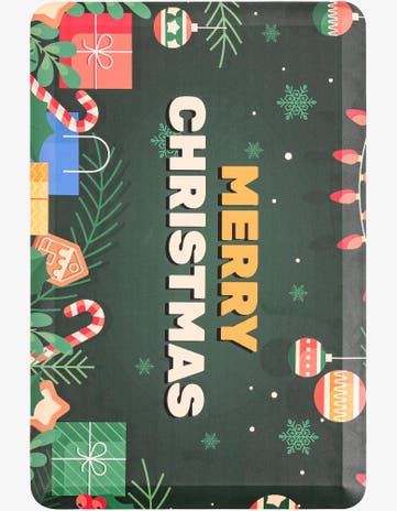 Green Merry Christmas Comfort Mat