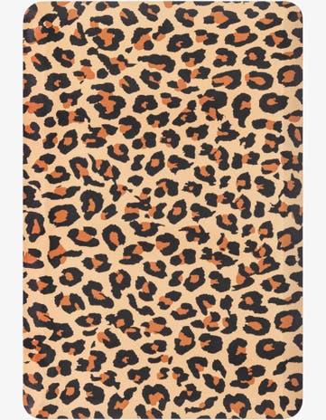 Beige Brown Cheetah Comfort Mat