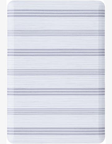White Striped Comfort Mat