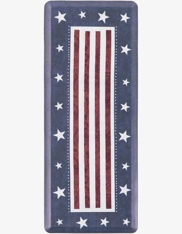Red and Blue American Holiday Comfort Mat