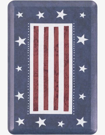 Red and Blue American Holiday Comfort Mat