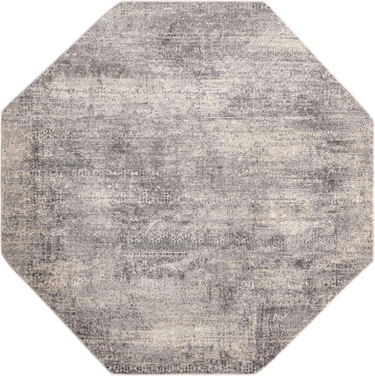 7' 10 x 7' 10 Pryor · Abstract rug, gray