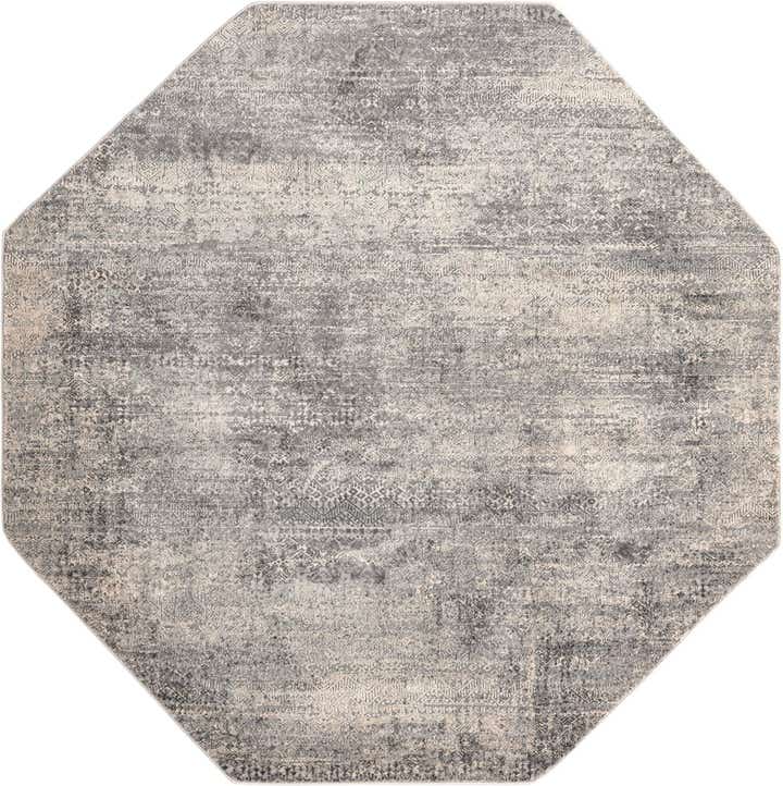 7' 10 x 7' 10 Pryor · Abstract rug, gray
