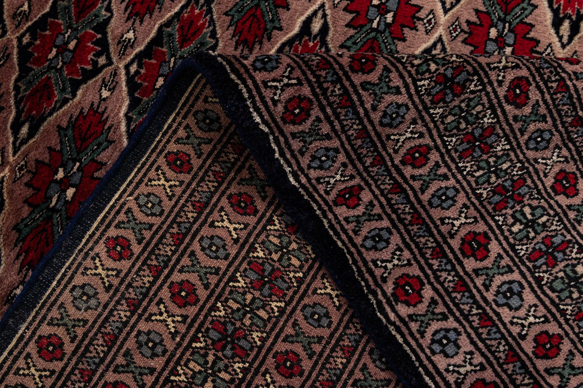 4' 7 x 6' Hand Knotted Bokhara Oriental Wool Rug
