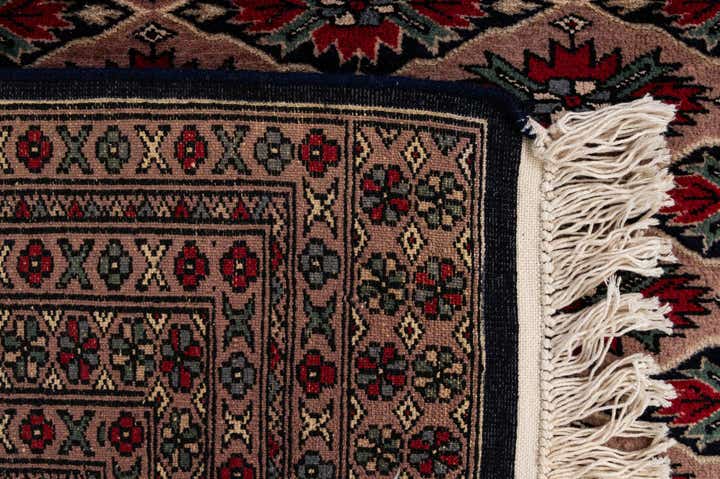 4' 7 x 6' Hand Knotted Bokhara Oriental Wool Rug
