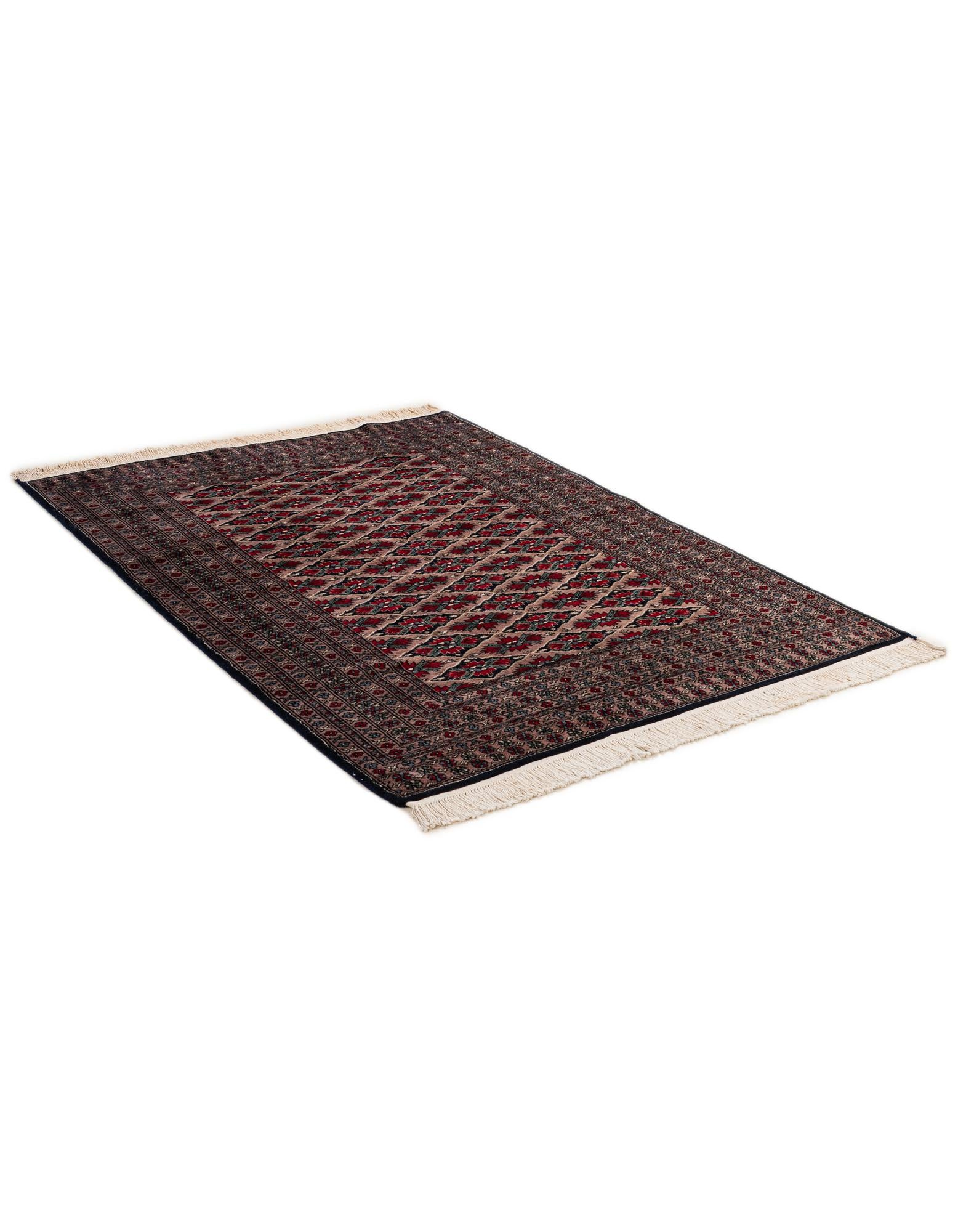 4' 7 x 6' Hand Knotted Bokhara Oriental Wool Rug