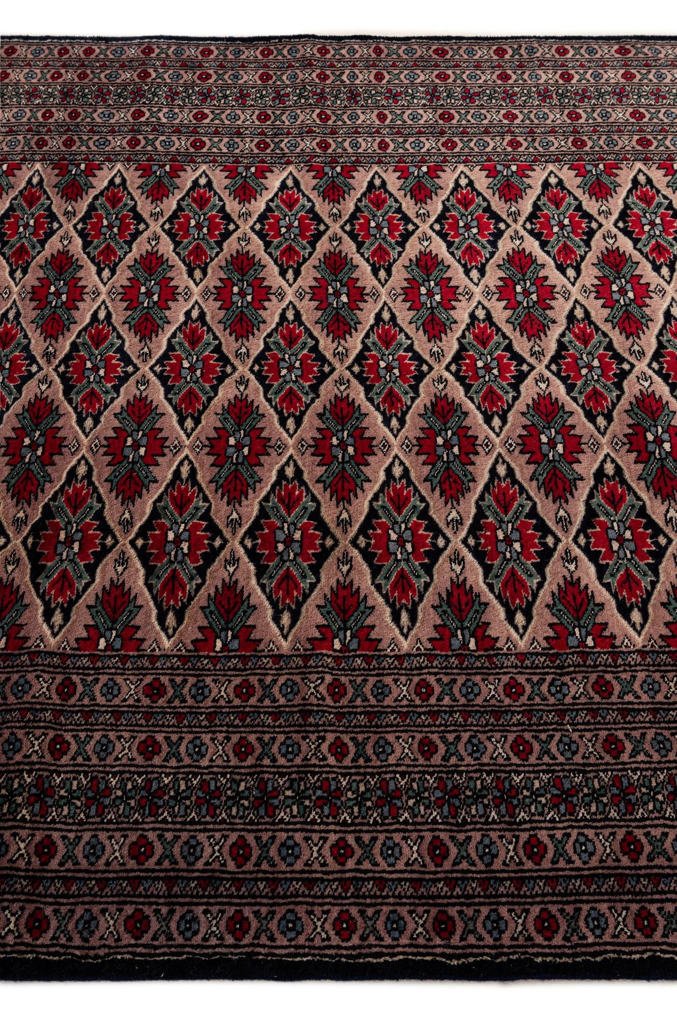 4' 7 x 6' Hand Knotted Bokhara Oriental Wool Rug