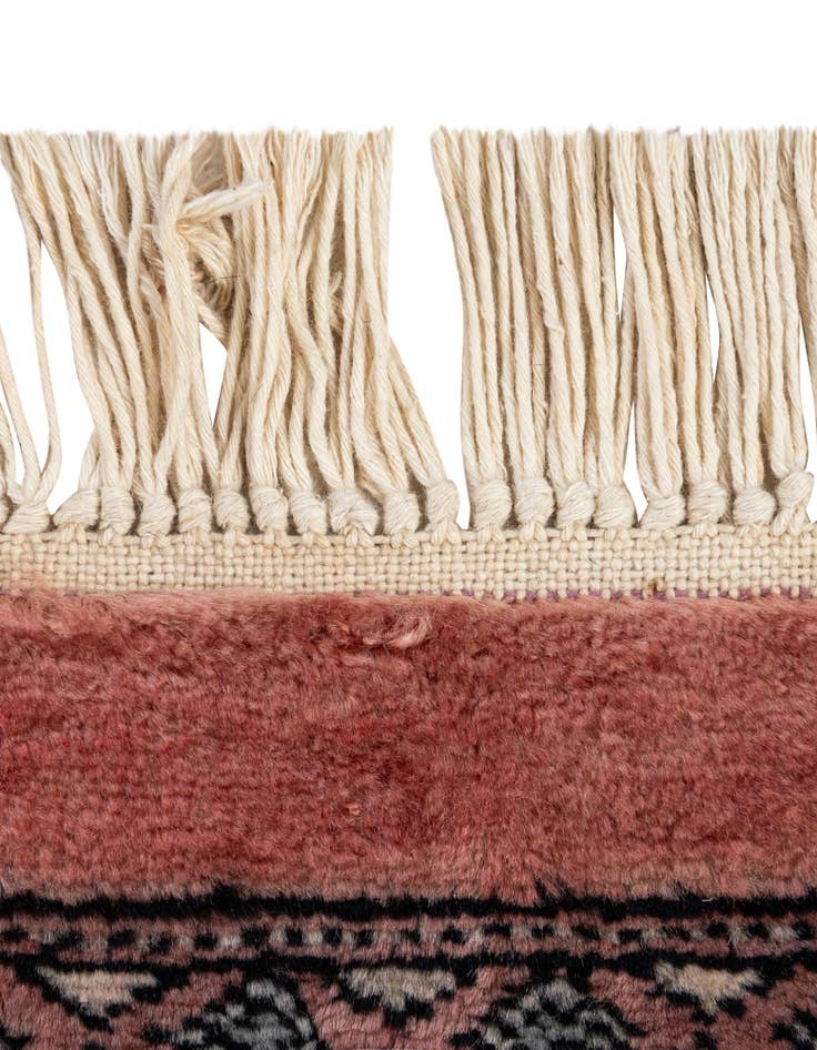 Detail image of 4' 1 x 6' 4  Hand Knotted Bokhara Oriental Wool Rug