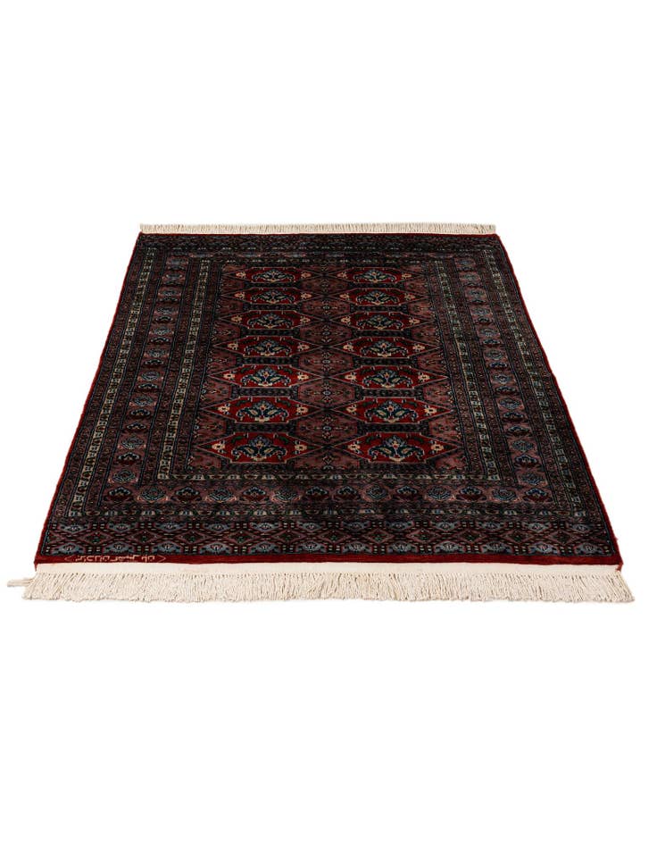 Detail image of 4' 3 x 5' 10 Hand Knotted Bokhara Oriental Wool Rug