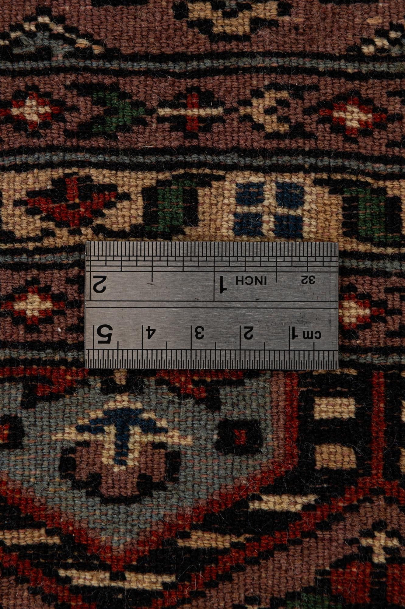 4' 3 x 5' 10 Hand Knotted Bokhara Oriental Wool Rug