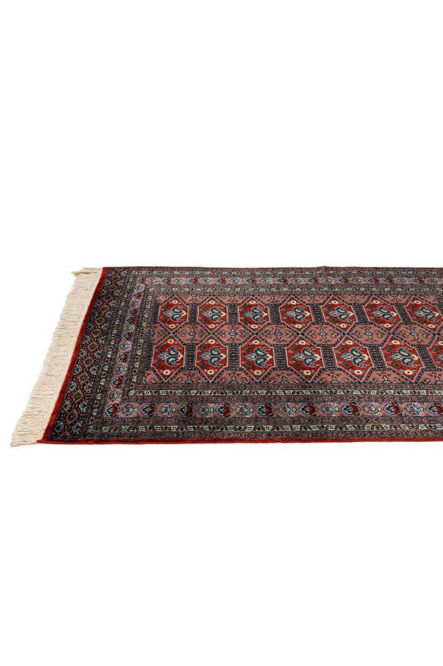 Detail image of 4' 3 x 5' 10 Hand Knotted Bokhara Oriental Wool Rug