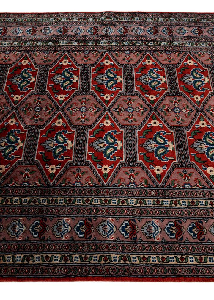 4' 3 x 5' 10 Hand Knotted Bokhara Oriental Wool Rug