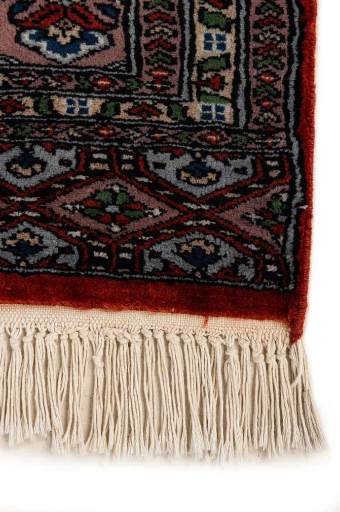 4' 3 x 5' 10 Hand Knotted Bokhara Oriental Wool Rug
