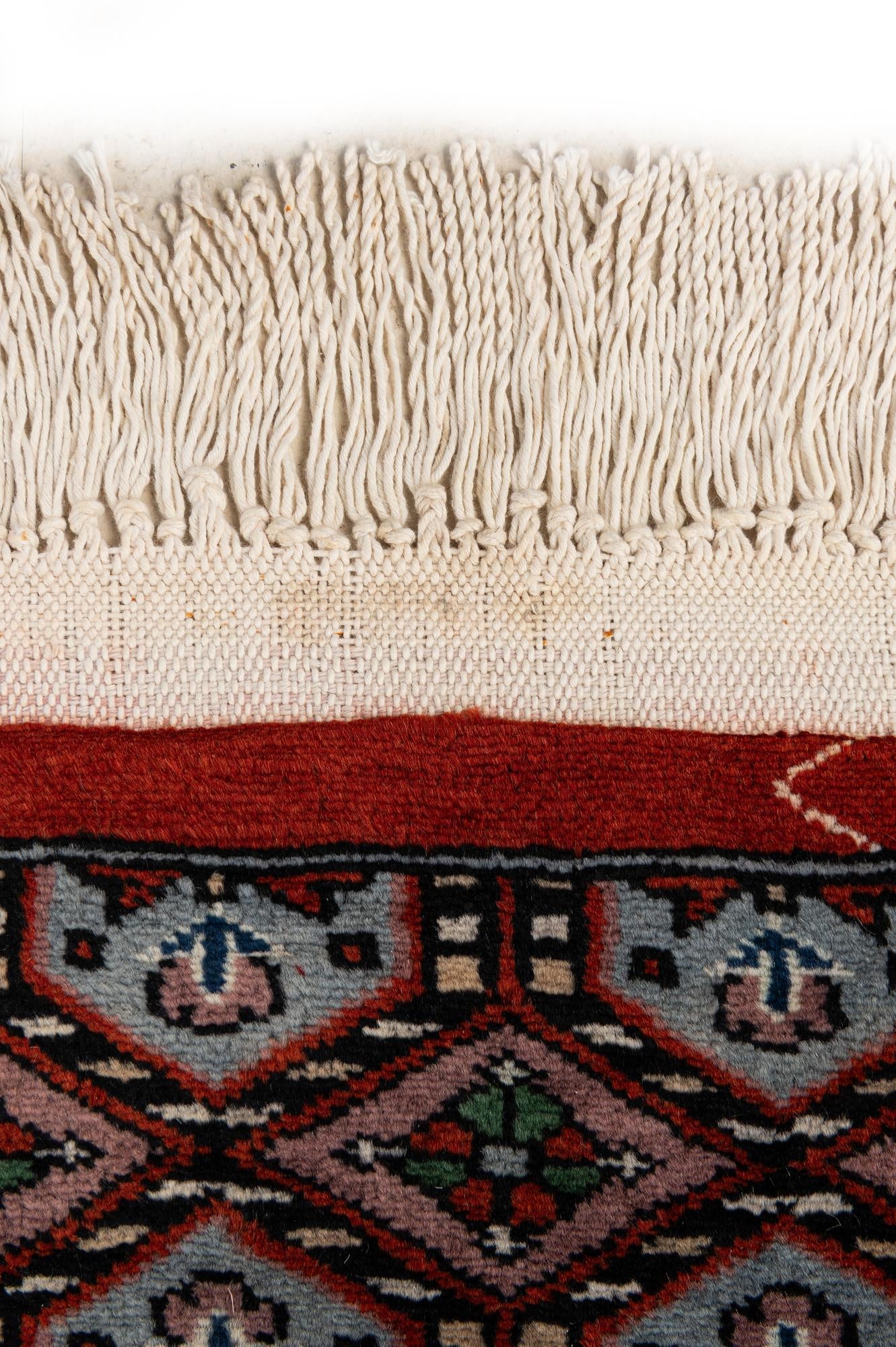 4' 3 x 5' 10 Hand Knotted Bokhara Oriental Wool Rug