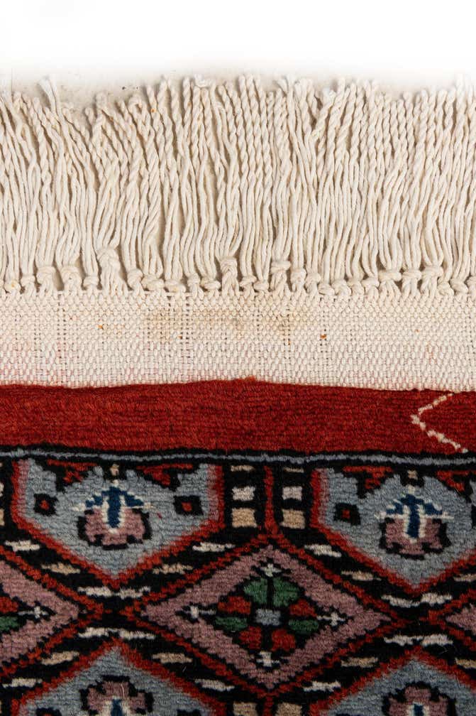 4' 3 x 5' 10 Hand Knotted Bokhara Oriental Wool Rug